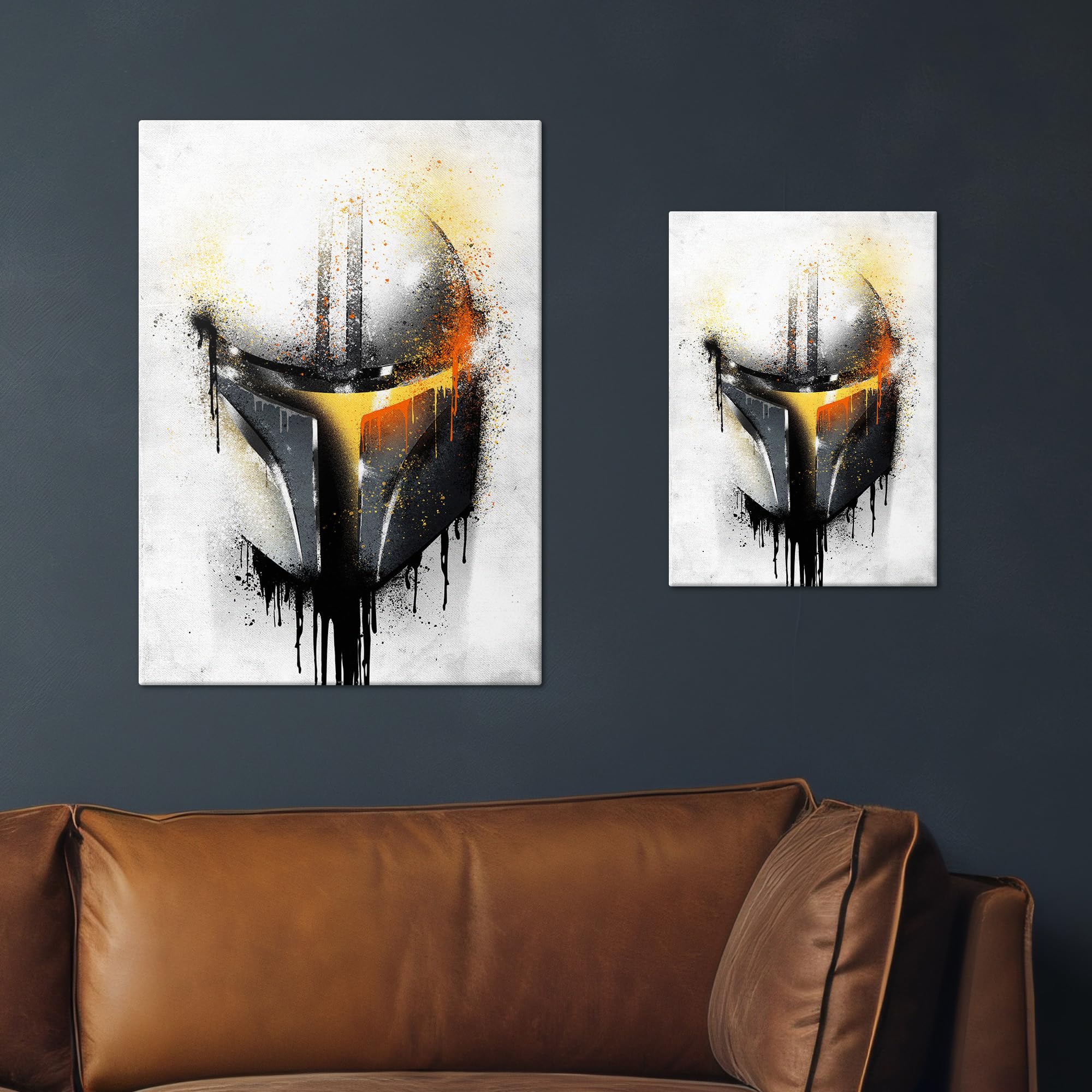 Amazon.com: Displate Metal Poster Star Wars - Helmets Graffiti